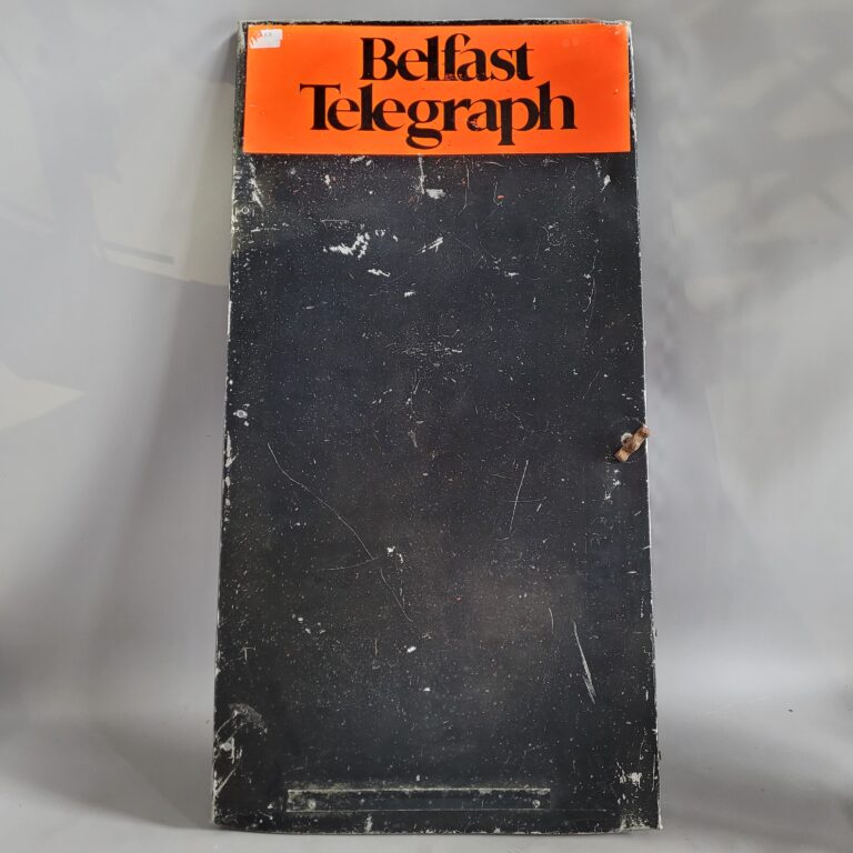 Belfast Telegraph Metal Cabinet Door