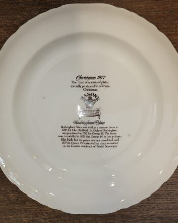 CC001 Mason’s Ironstone Christmas 1977 Plate