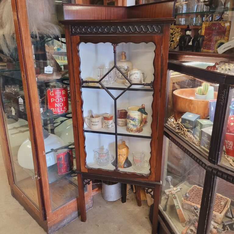 Edwardian Corner Display Cabinet