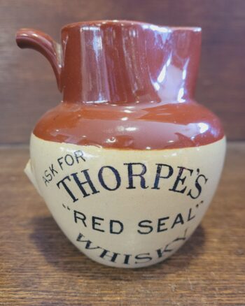Thorpe’s Red Seal Whisky Stoneware Jug [w626]