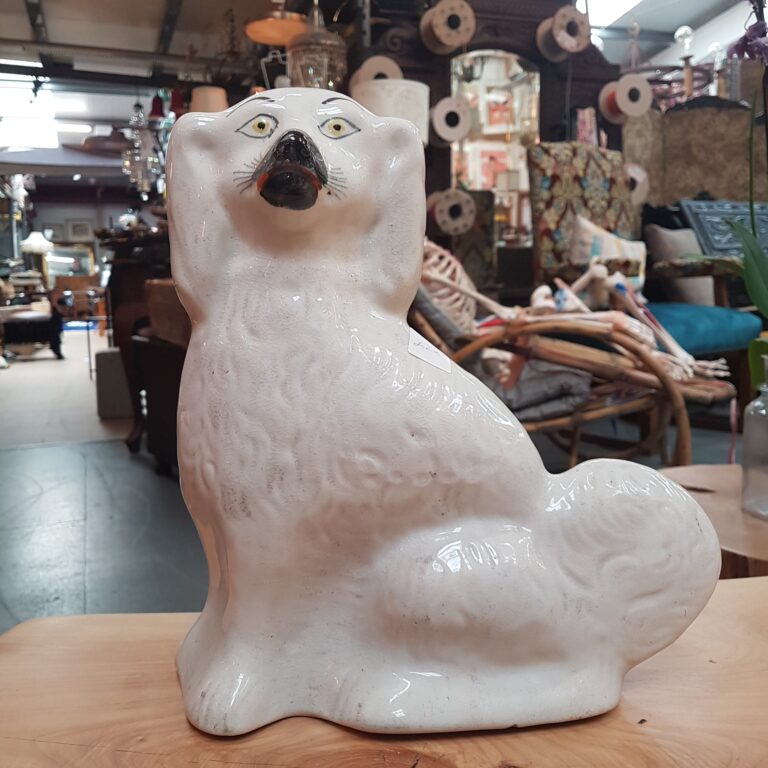 White Ceramic Dog