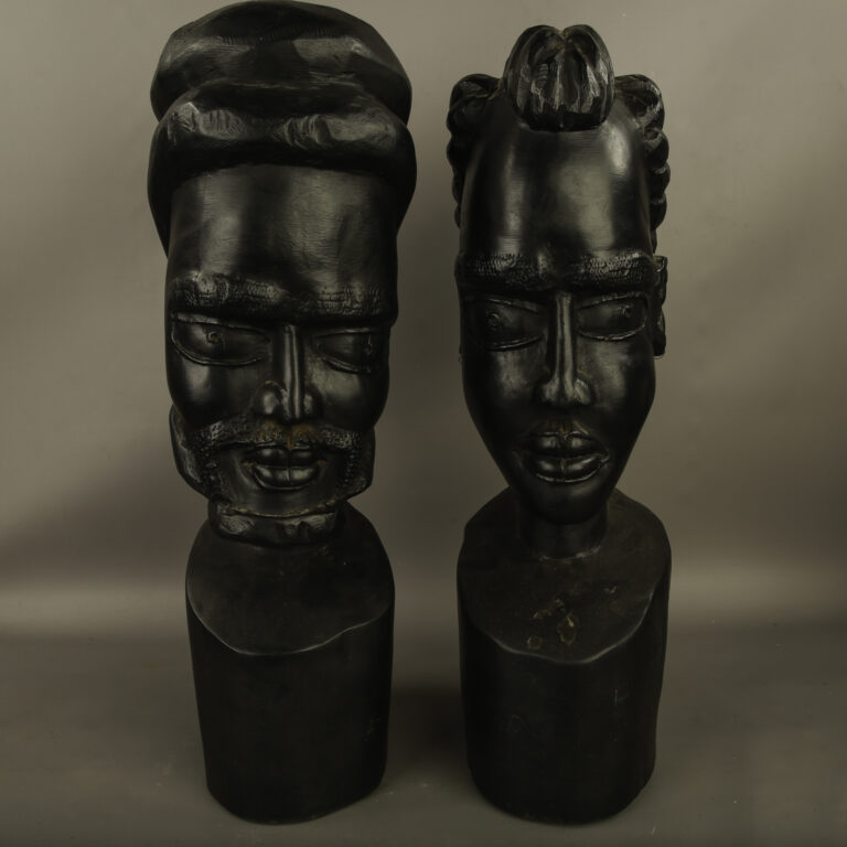Impressive Mozambiquan Ebony Busts [pair]
