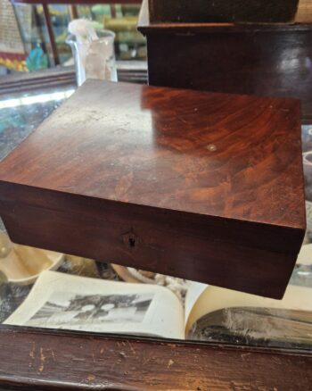 Wood and Brass Trinket Box