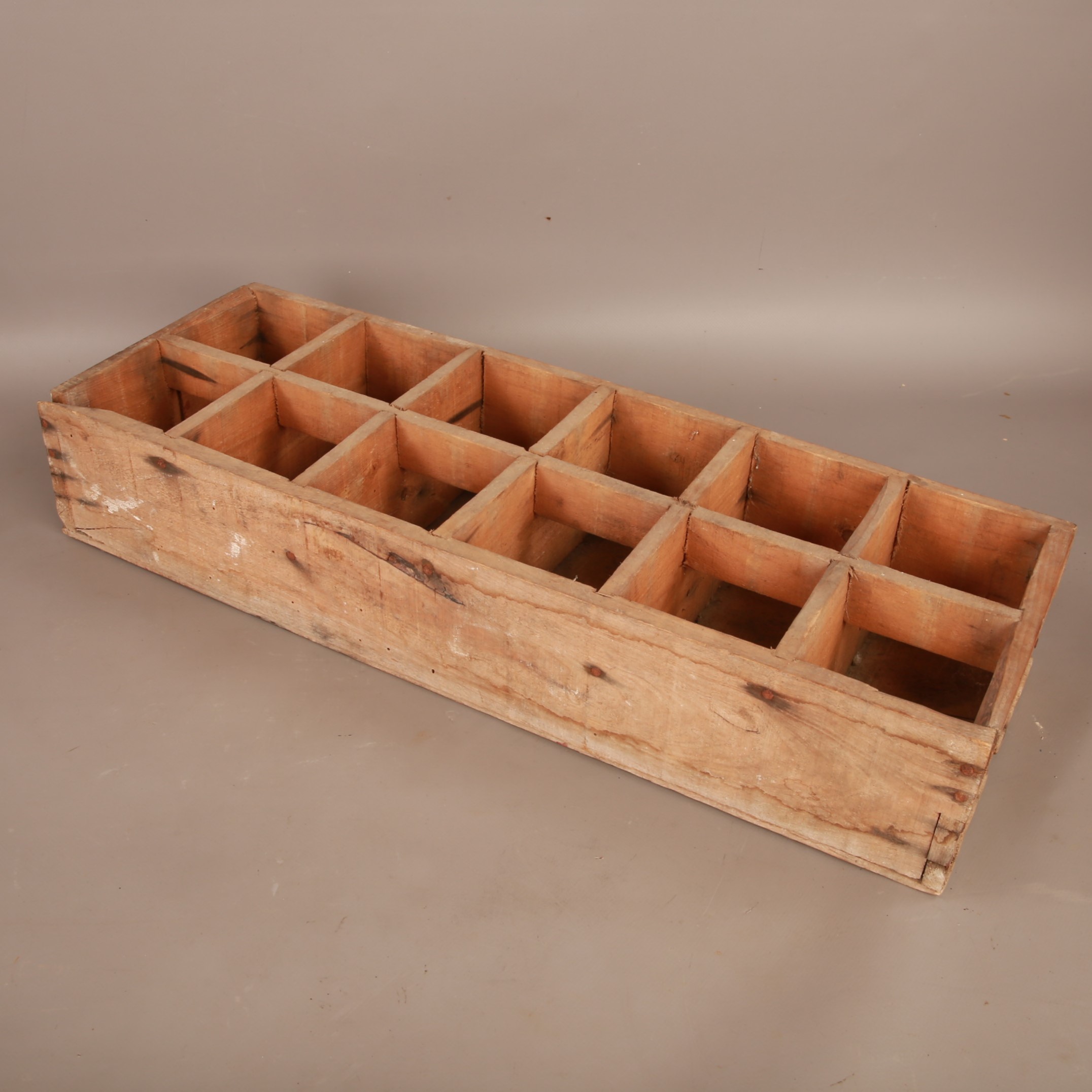 12-Bottle Wooden Crate