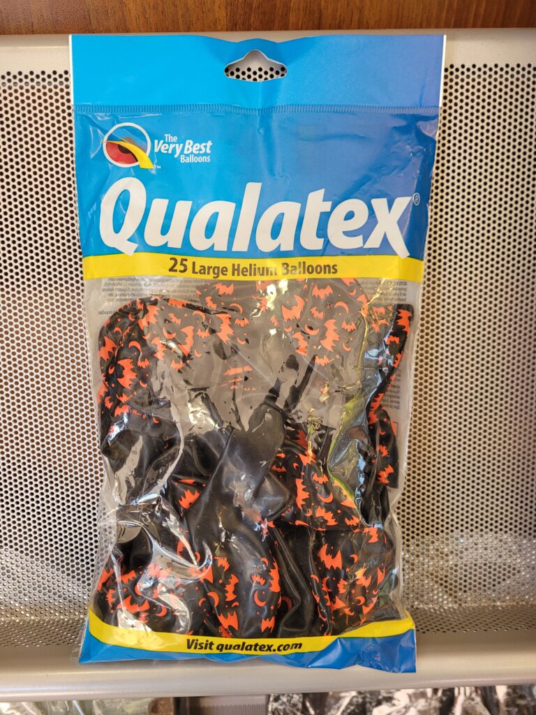 Halloween 25x Helium Balloons - Flying Bats