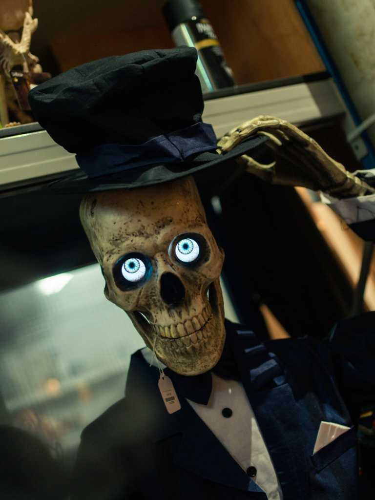 Sharp Dressed Skeleton Animated Figure