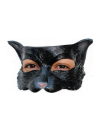 Black Kitten Half Mask