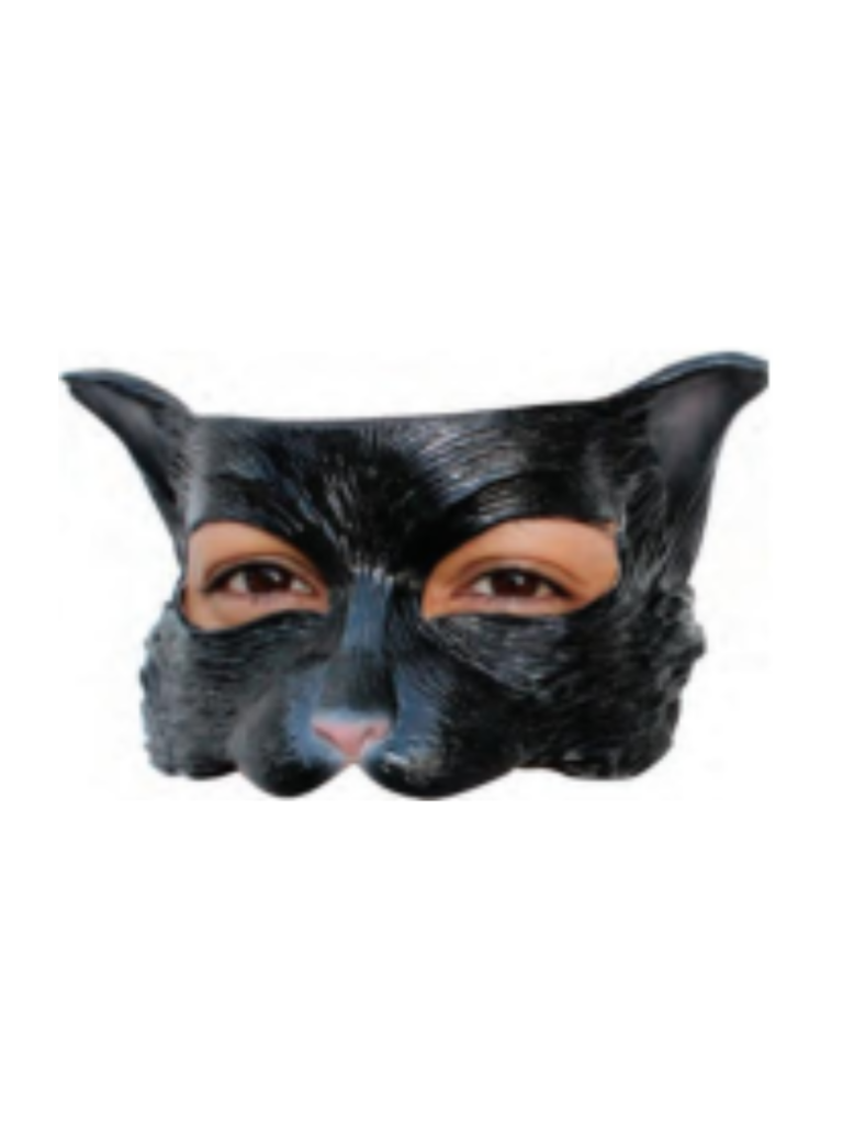 Black Kitten Half Mask
