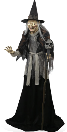 Lunging Haggard Witch Animated Figure