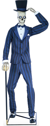 Sharp Dressed Skeleton Animated Figure