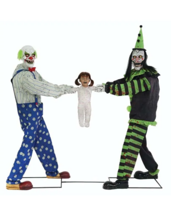 6ft Tall! Animated Tug Of War Clowns