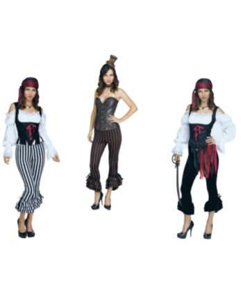 Sexy Pirate Trousers 3 Assorted