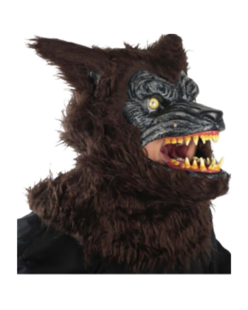 Werewolf Mask with Moving Mouth