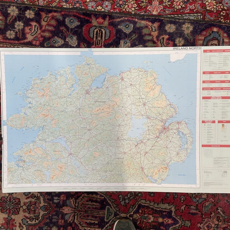 Vintage Ireland North Map