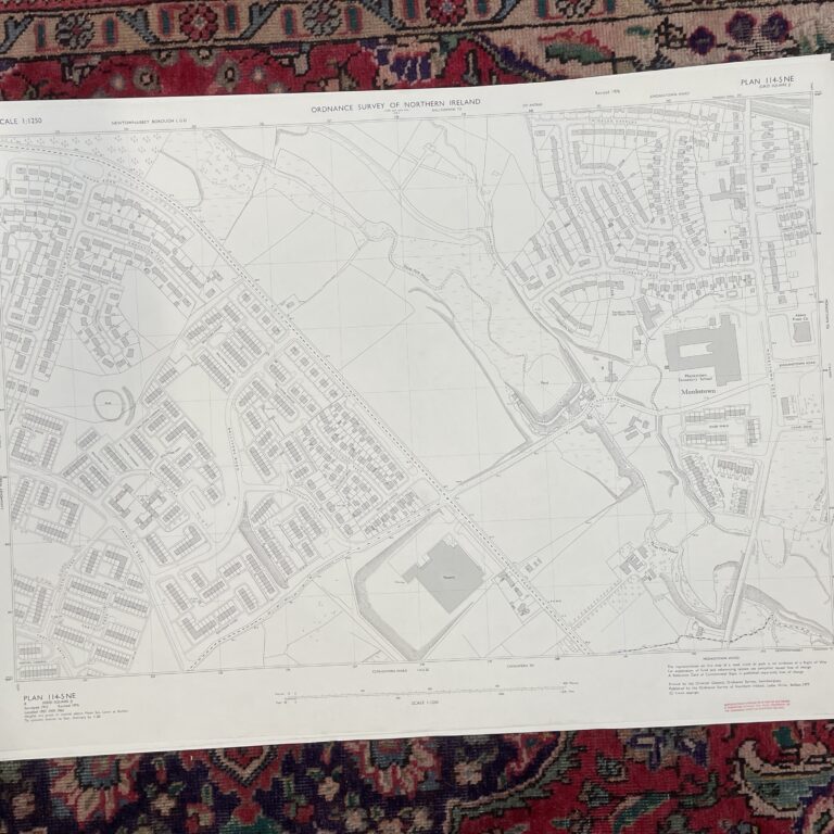 Vintage Ordnance Survey Map of Monkstown