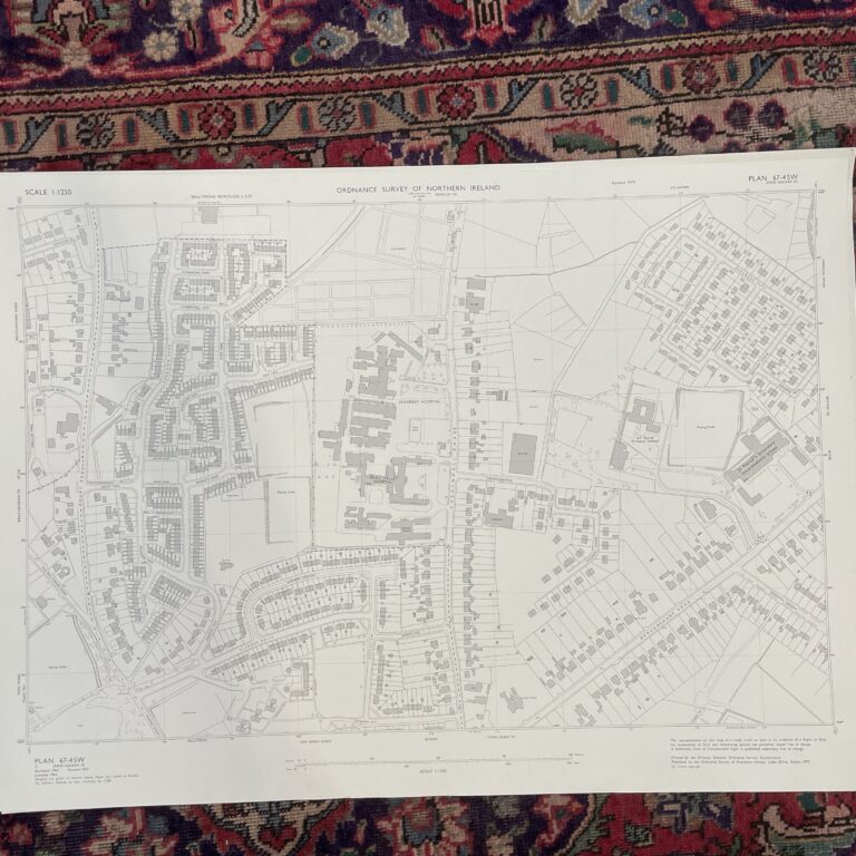 Vintage Ordnance Survey Map of Ballymena