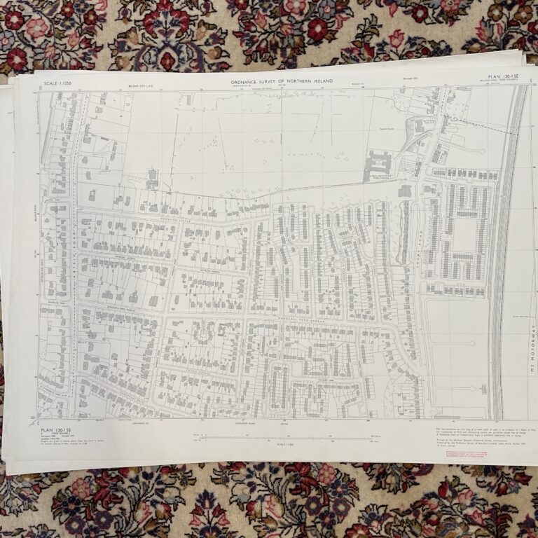 Vintage Ordnance Survey Map of Shore Road