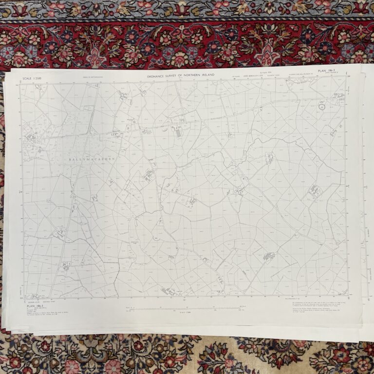 Vintage Ordnance Survey Map of Ballymacashen