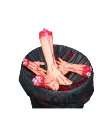 Bloody Body Parts Bin Cover