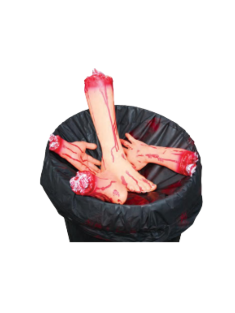 Bloody Body Parts Bin Cover