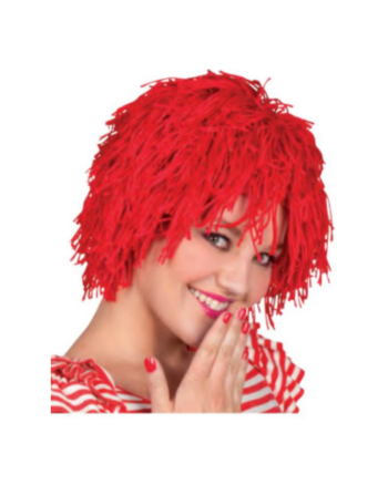 Red Wolly Clown Wig