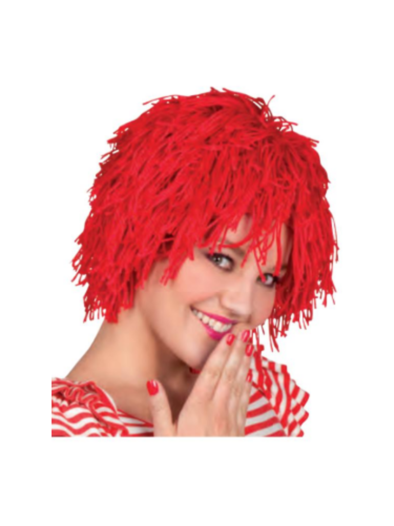 Red Wolly Clown Wig