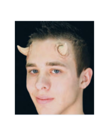 Small Universal Horns Woochie Latex Appliance