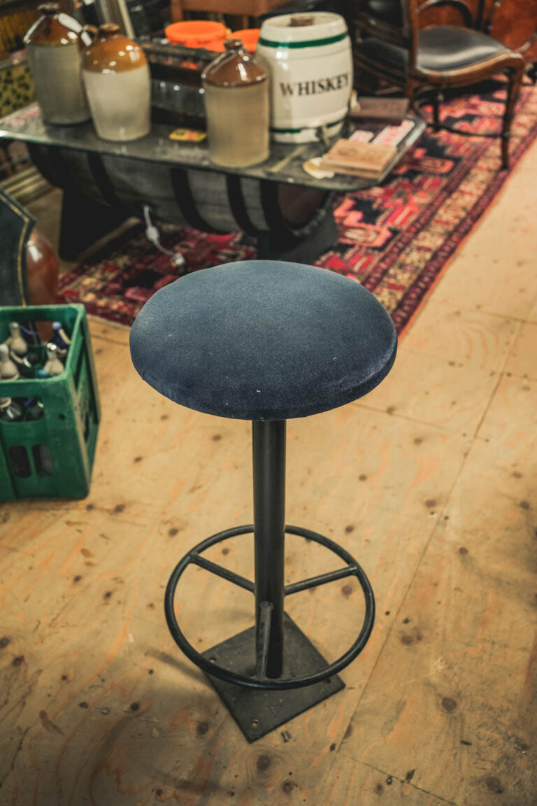 Blue Velvet Bar Stool
