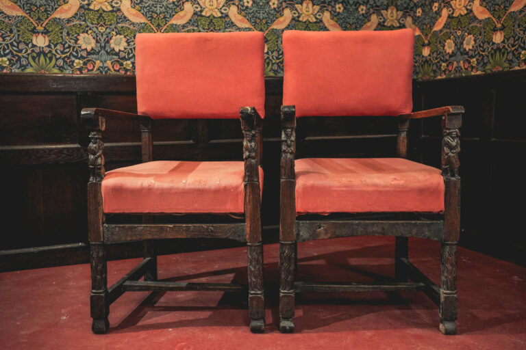 Antique Dutch Carved Armchairs