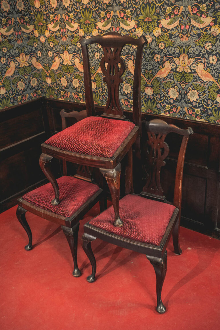 Set of 3 Chippendale Style Dining Chairs