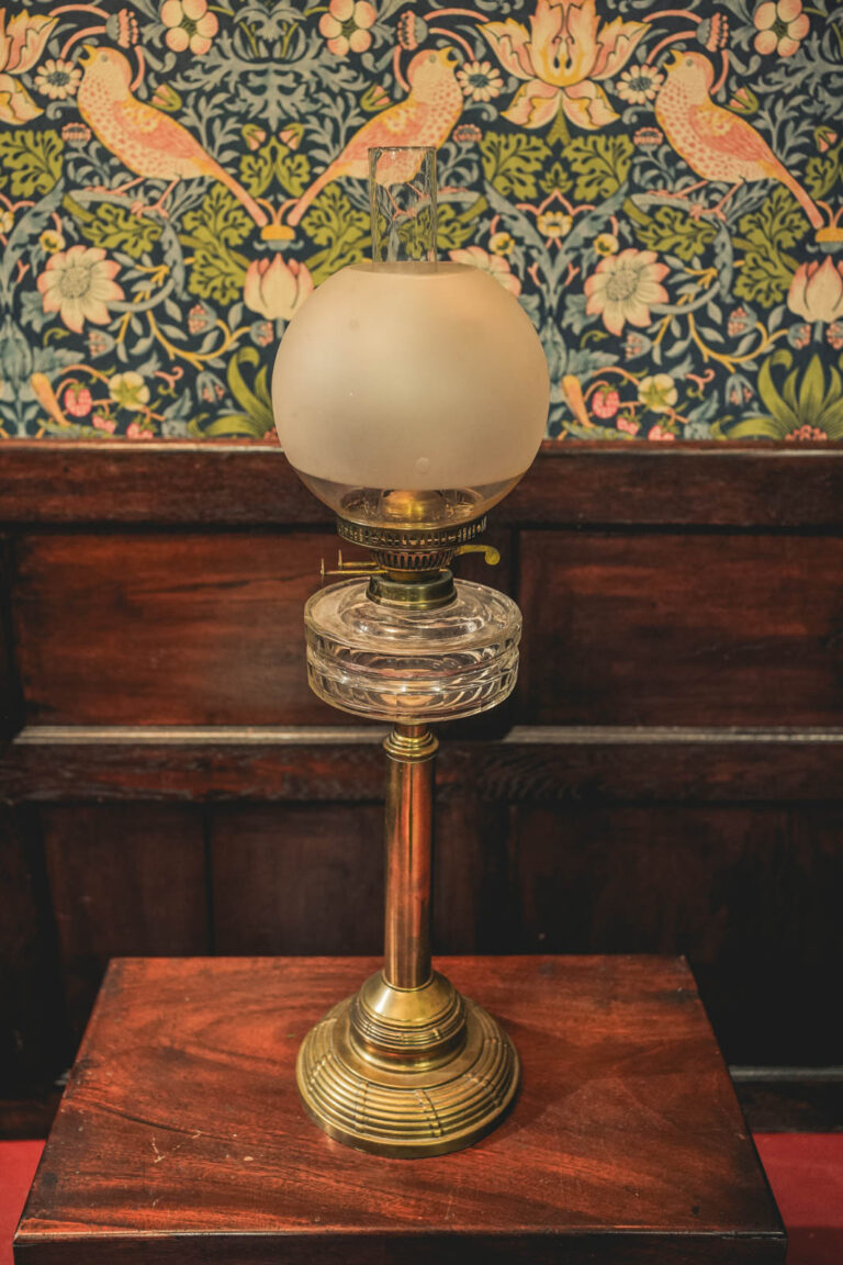 GC010 Duplex Brass and Glass Oil Lamp