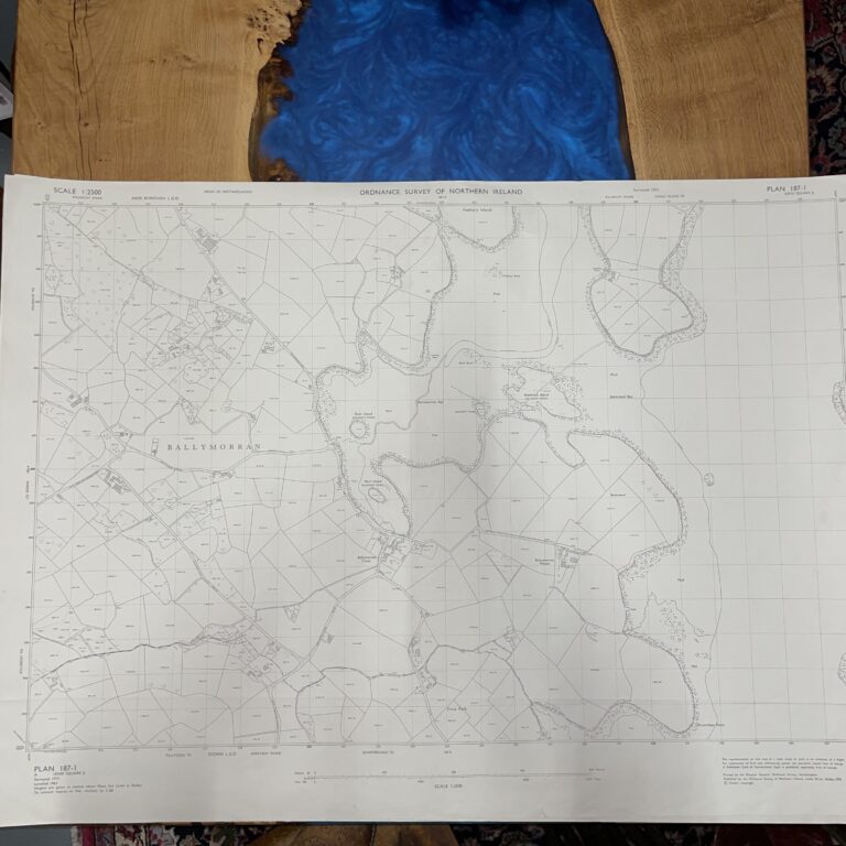 Vintage Ordnance Survey Map of Ballymoran