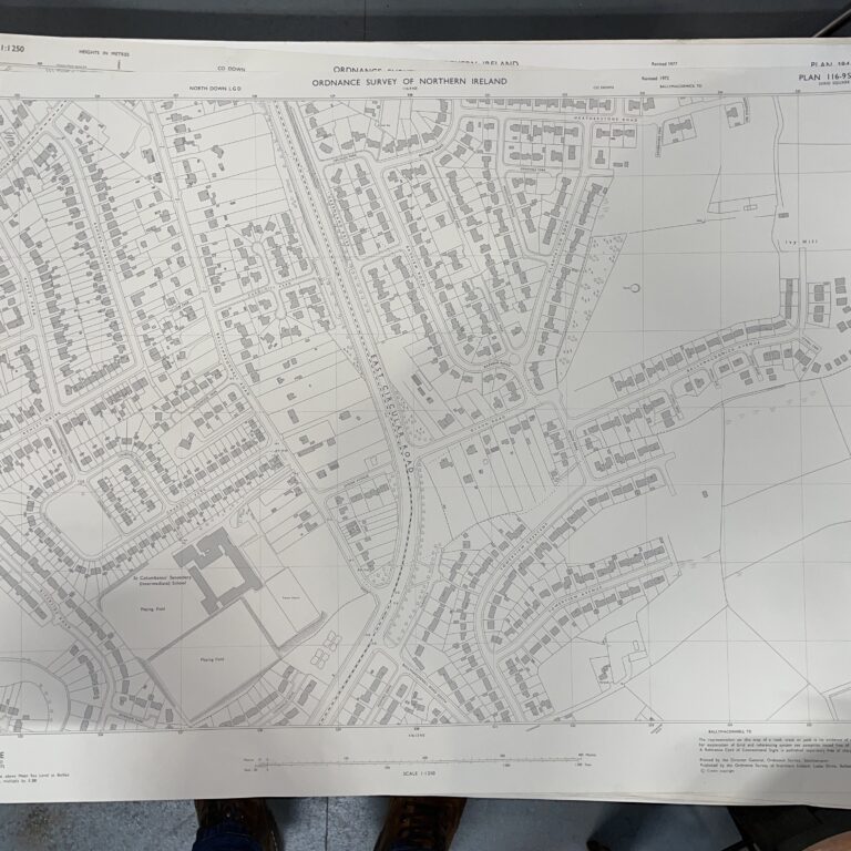 Vintage Ordnance Survey Map of Bangor (East Circular Road)