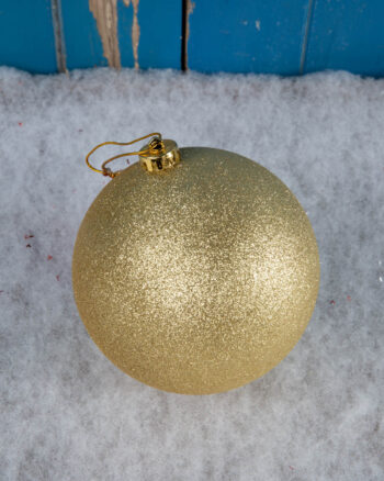 Glitter Bauble – Gold