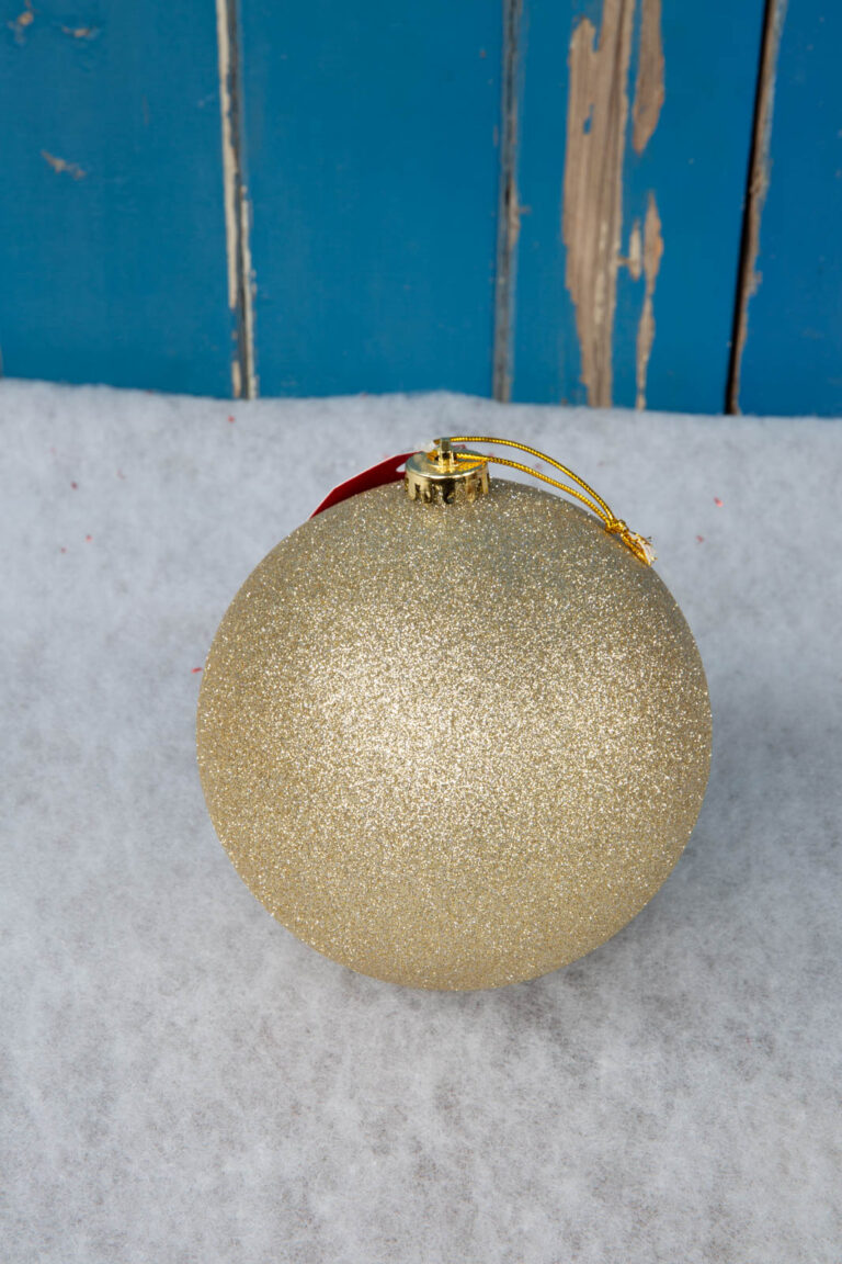 Champagne Glitter Bauble