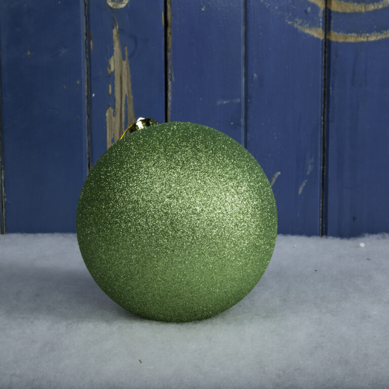 Glitter Bauble - Green