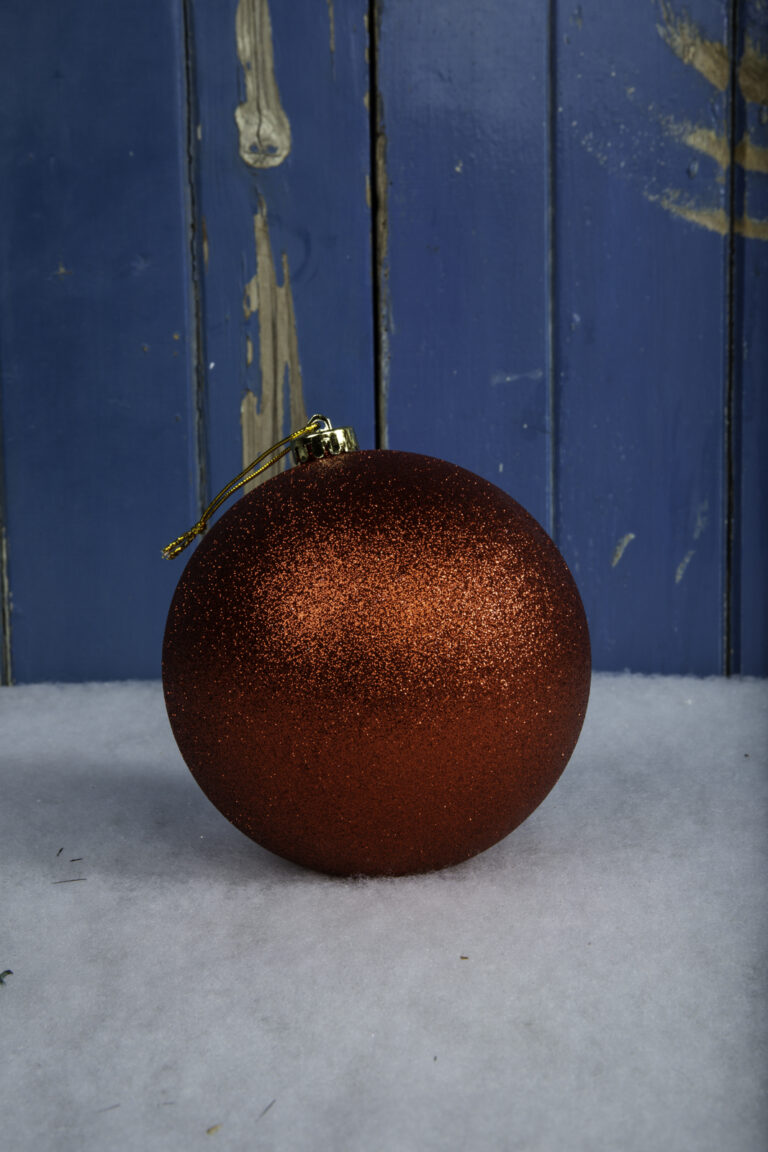 Glitter Bauble - Red