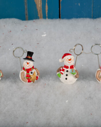 Set of 4 Snowman Name Card Holders