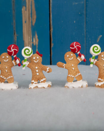 Set of 4 Gingerbread Man Name Card Holders