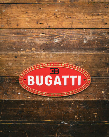 Bugatti Cast Iron Sign