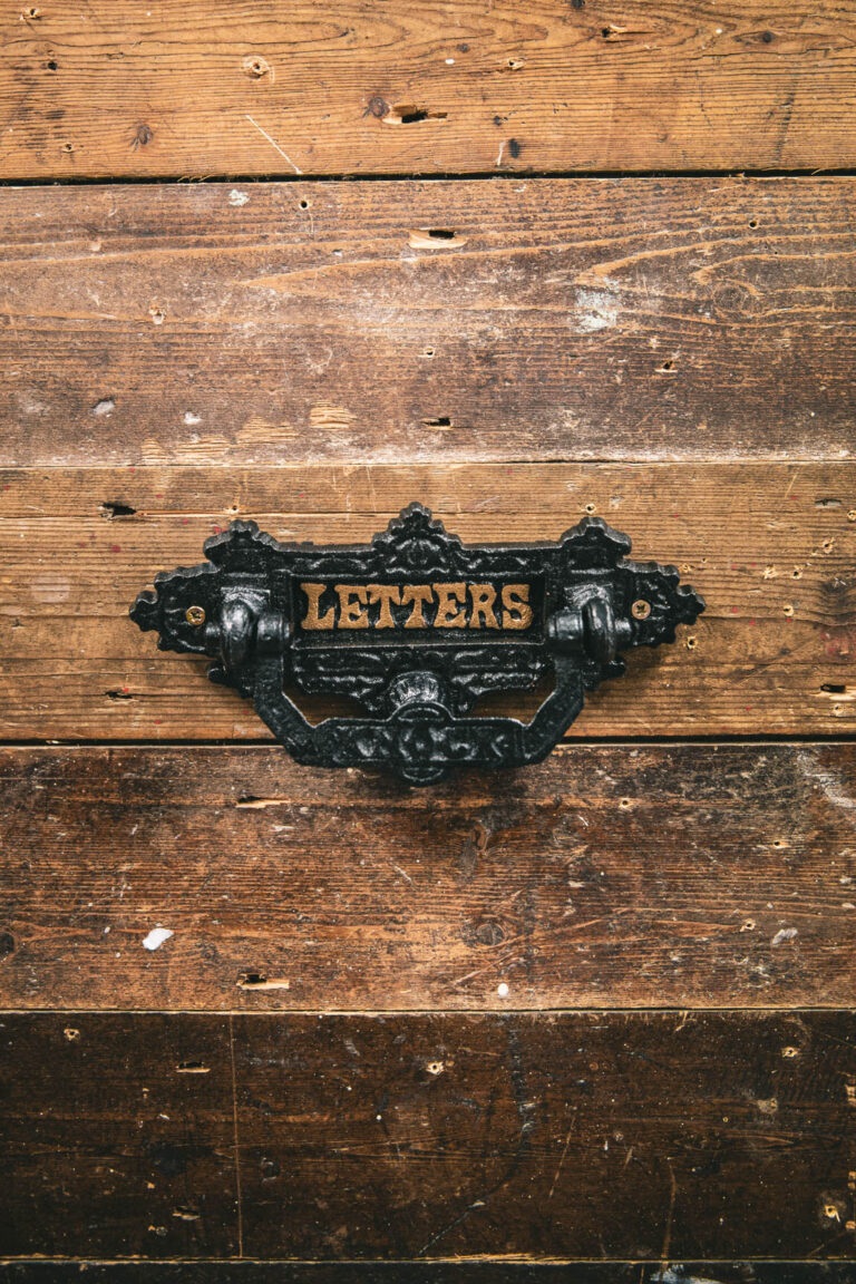 Cast Iron Letterbox Front