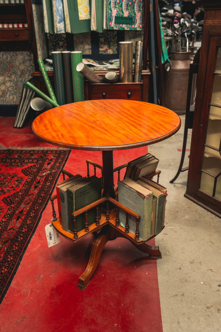 Victorian Solid Satinwood Library Table