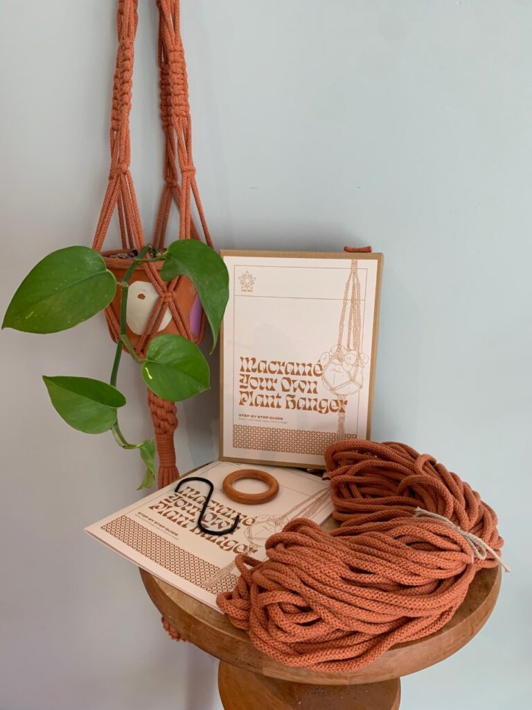 ASTRL Fibres Macrame Plant Hanger Kit - in Heather