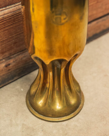Trench Art Brass Vase