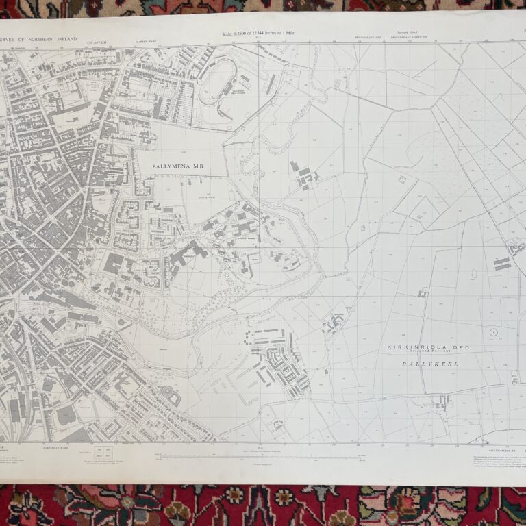 Vintage Ordnance Survey Map of Ballymena