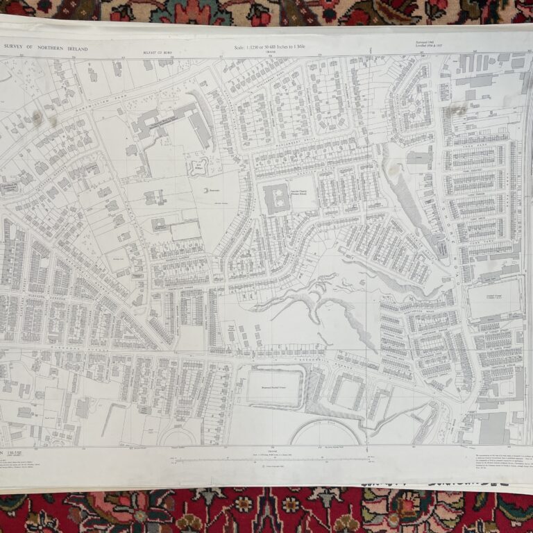 Vintage Ordnance Survey Map of Belfast (Skegoneill Avenue)