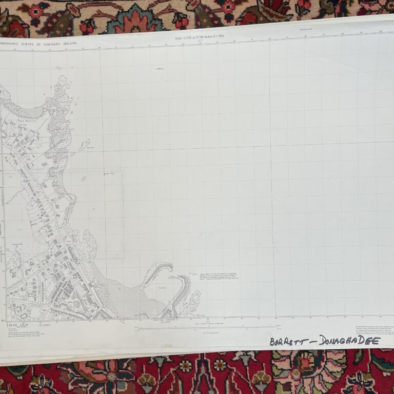 Vintage Ordnance Survey Map of Donaghadee (Harbour)
