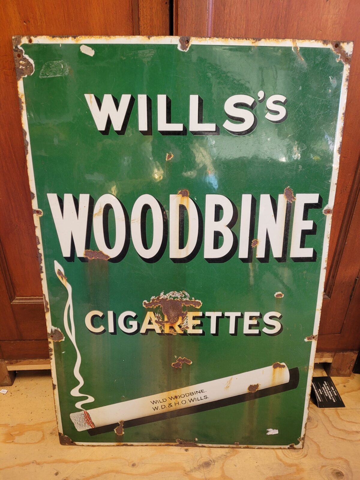 Wills's Woodbine Enamel Sign [w675] - On The Square Emporium