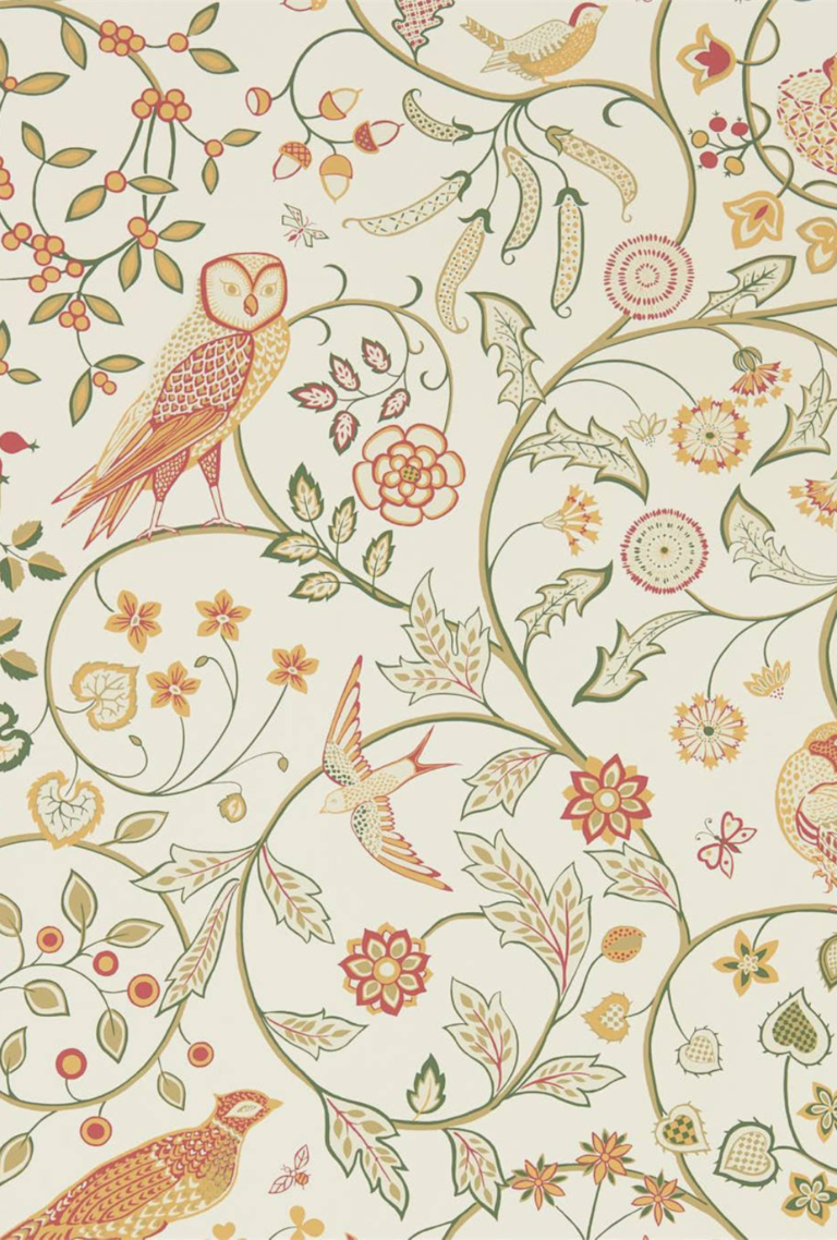 Newill (Ivory Sage) Morris & Co Wallpaper