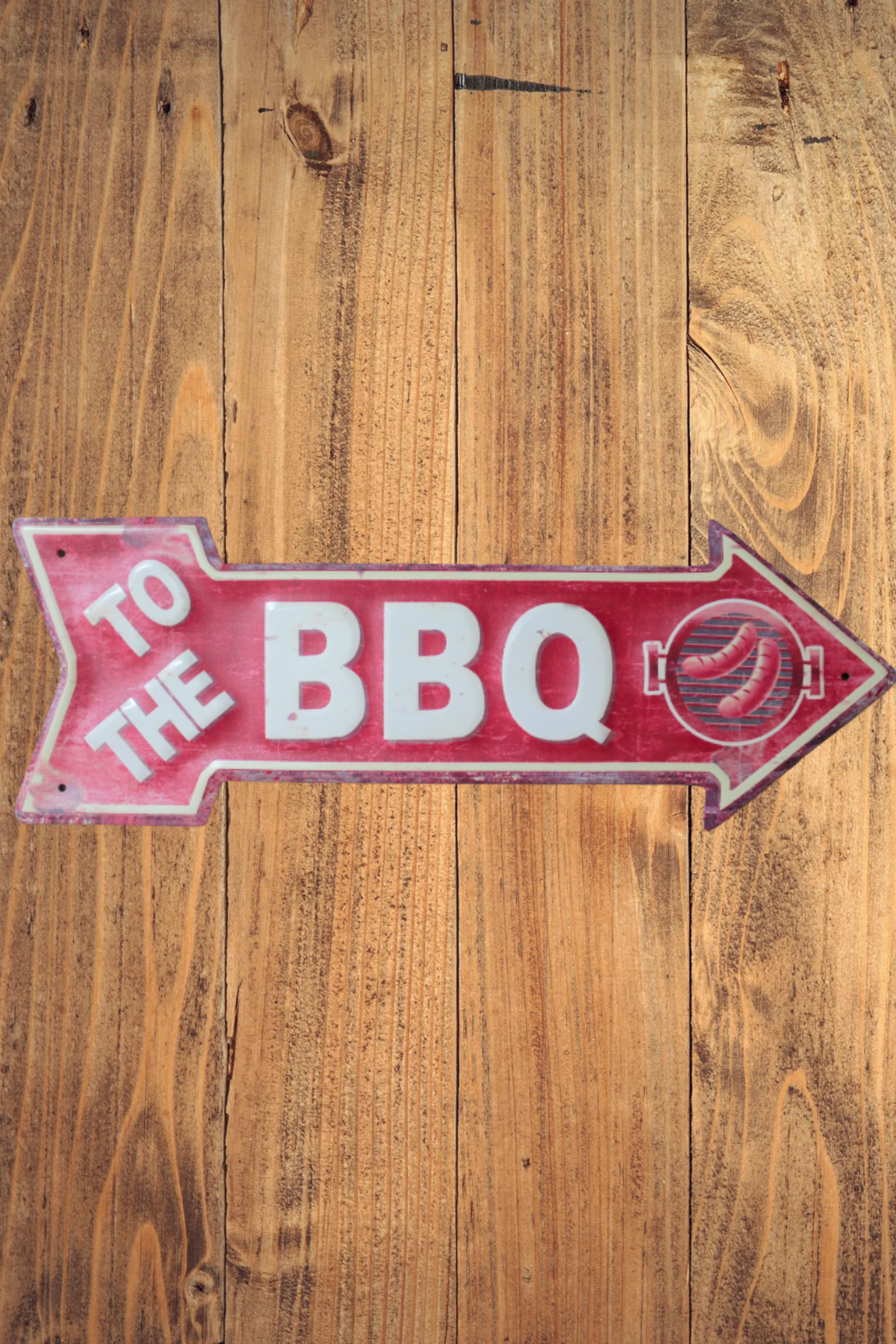 This Way To BBQ Metal Sign [8352]